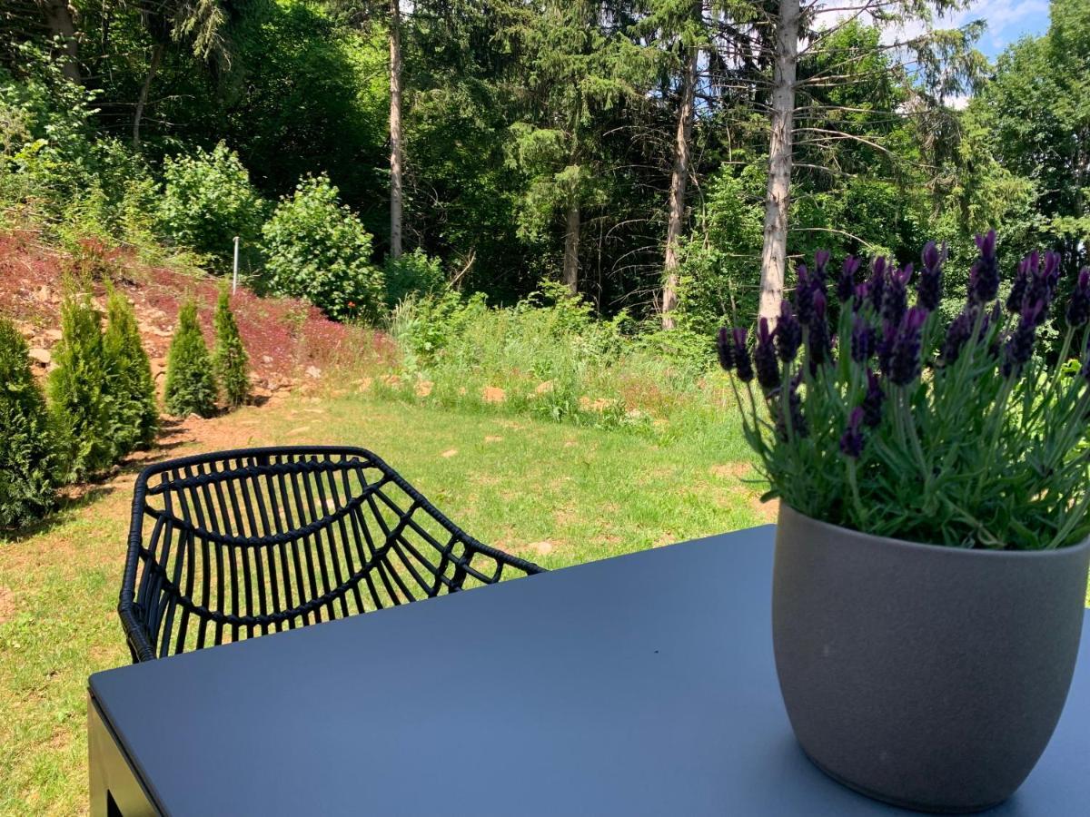 Moderne Wohnung im Grünen mit privatem Garten Donaueschingen Exterior foto